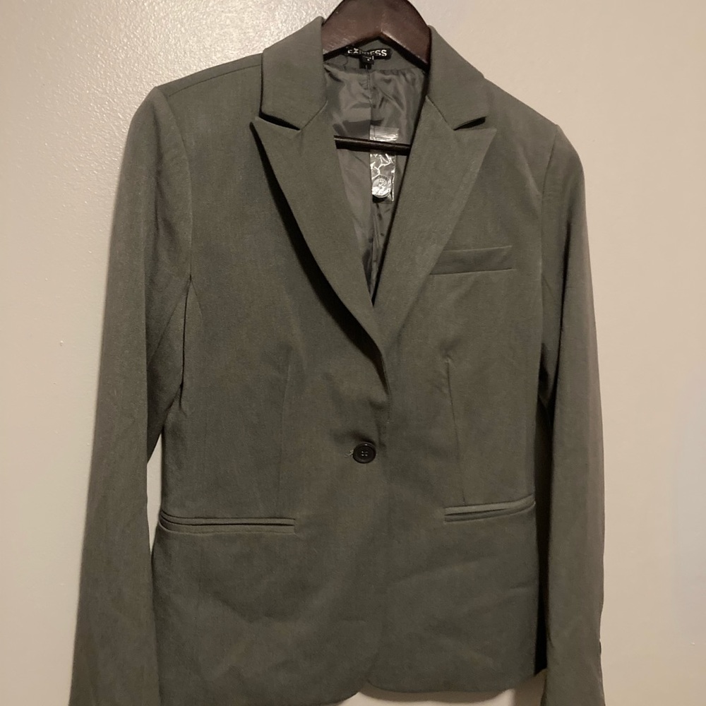 Express Size 6 Grey Blazer, Women